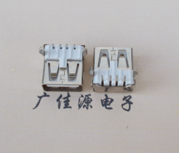 番禺USB AF母座 LCP 耐高温250度280度 环保白胶芯