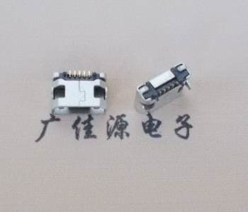 番禺迈克小型 USB连接器 平口5p插座 有柱带焊盘
