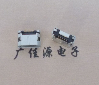 番禺MICRO USB接口 90度卧式母座 插板有柱直边