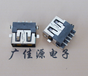 番禺 USB母座 贴片沉板3.5/4.9 直口/卷口铜壳/铁壳