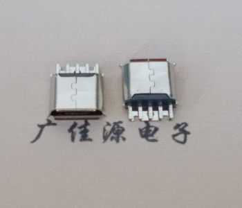 番禺Micro USB母座 防水接口焊线夹板式悬空翻边