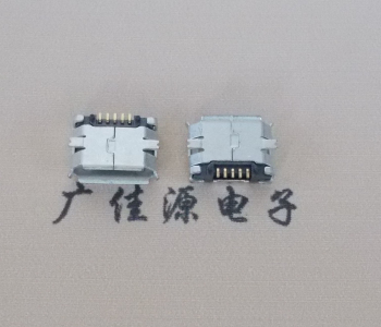 番禺MICRO USB 5Pin母座 贴板封装接口 卷边镀雾锡