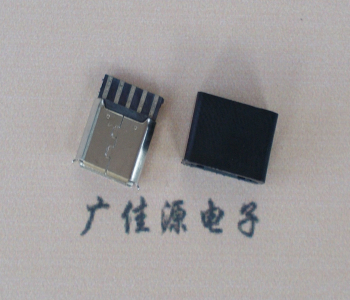 番禺麦克-迈克 接口USB5p焊线母座 带胶外套 连接器