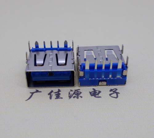 番禺 USB5安大电流母座 OPPO蓝色胶芯,快速充电接口