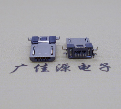 番禺Micro usb焊板式公头贴片SMT款无弹超薄
